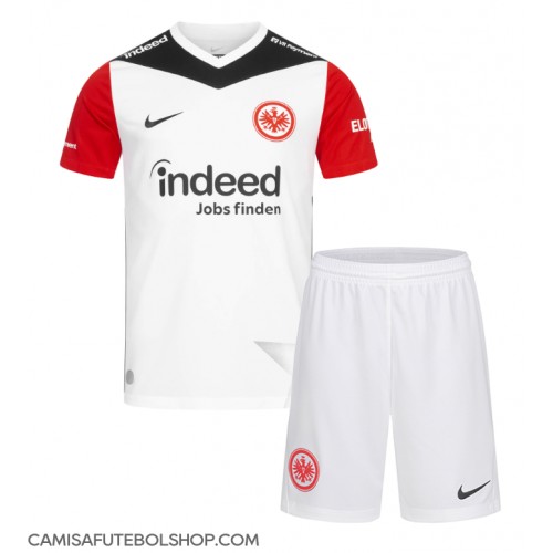 Camisa de time de futebol Eintracht Frankfurt Replicas 1º Equipamento Infantil 2024-25 Manga Curta (+ Calças curtas)